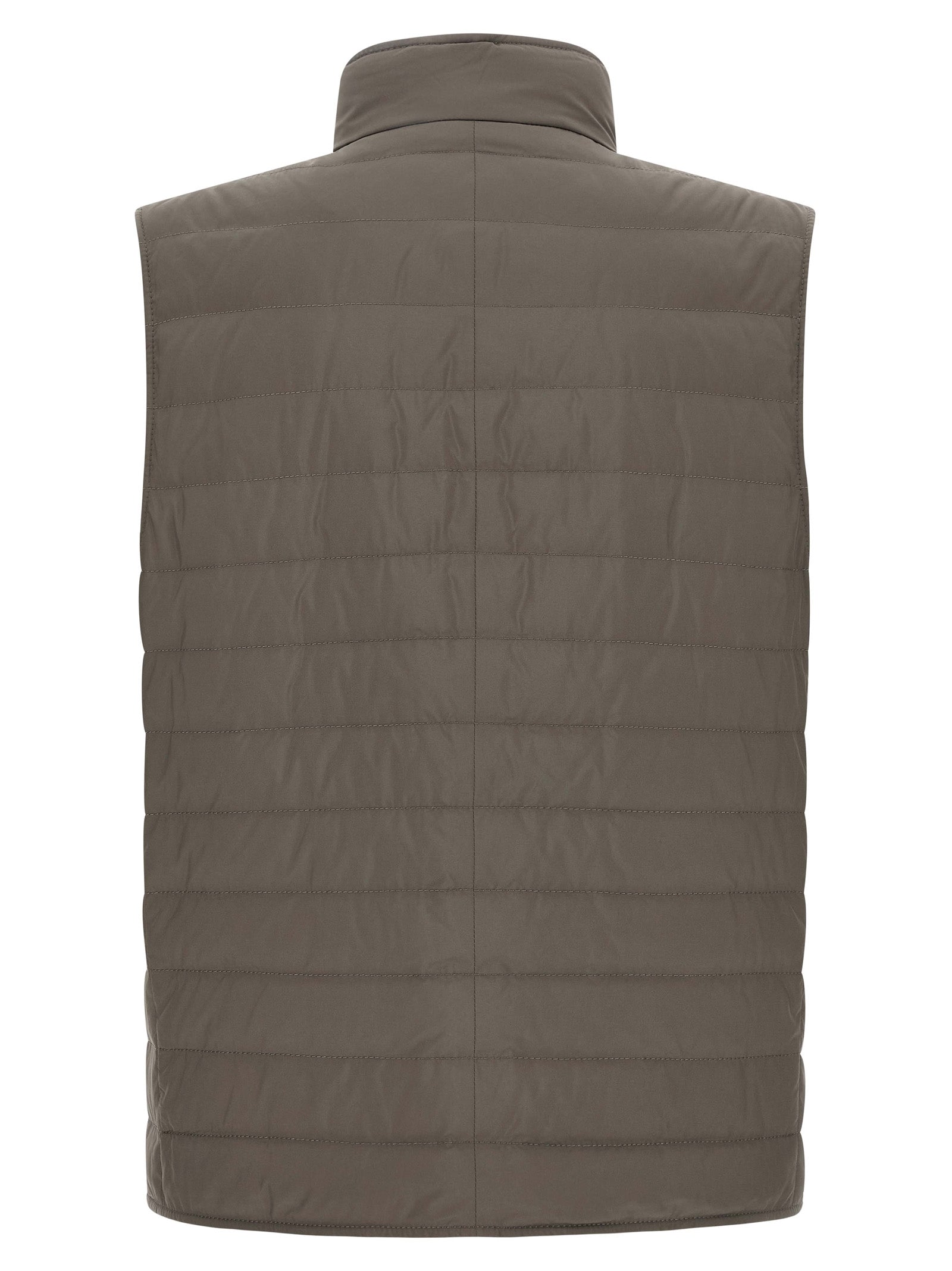 Brunello Cucinelli Bicolor Polyester Sleeveless Jacket