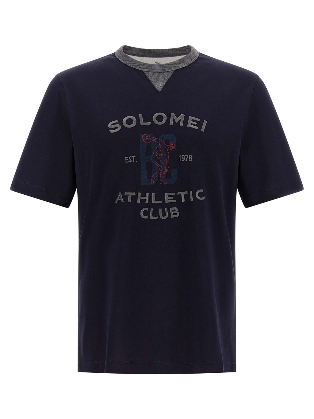 Brunello Cucinelli Blue Cotton T-Shirt Brunello Cucinelli