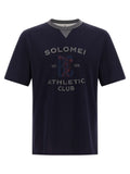 Brunello Cucinelli Blue Cotton T-Shirt Brunello Cucinelli