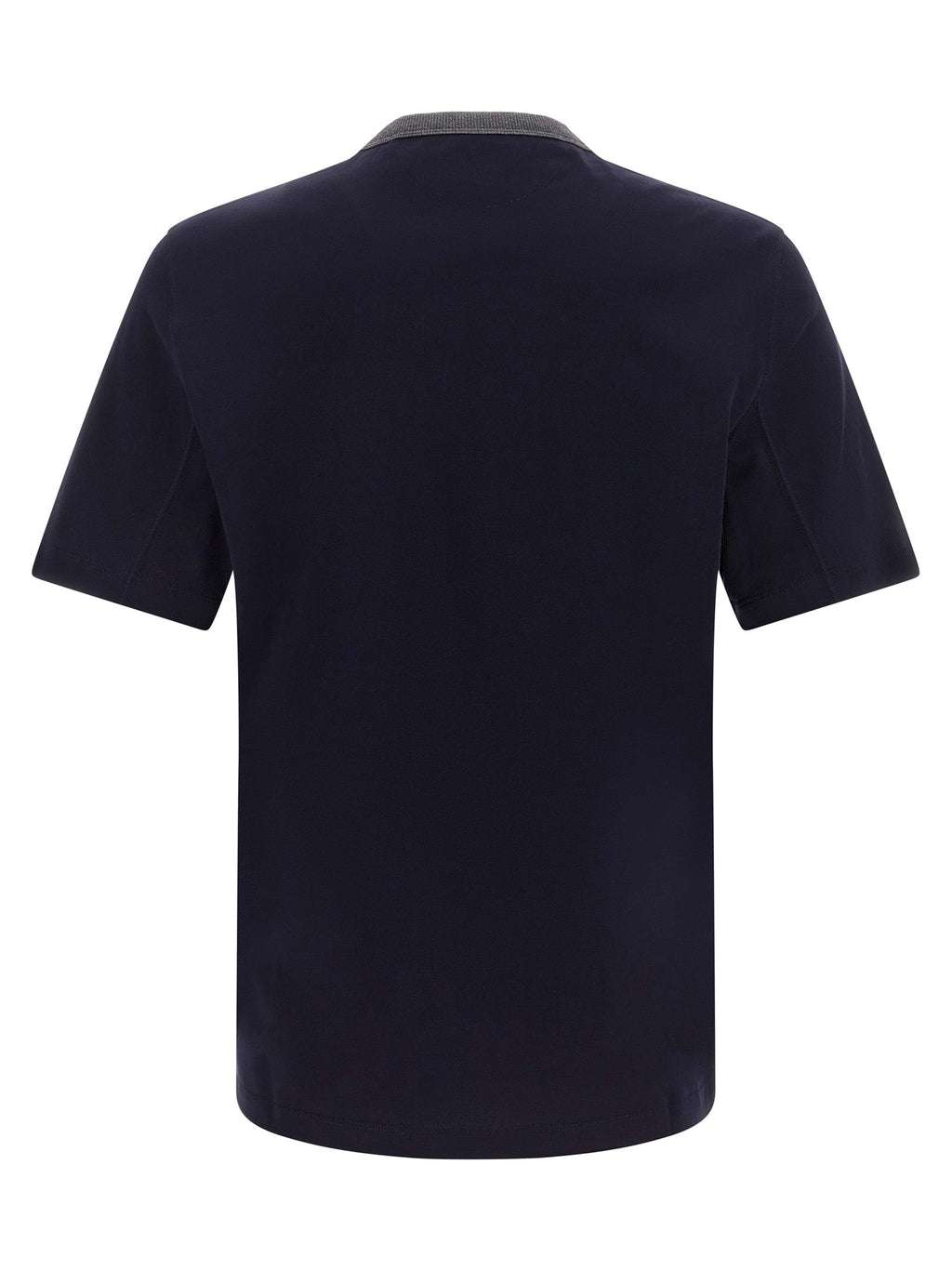 Brunello Cucinelli Blue Cotton T-Shirt