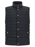 Brunello Cucinelli Blue Polyester Sleeveless Jacket