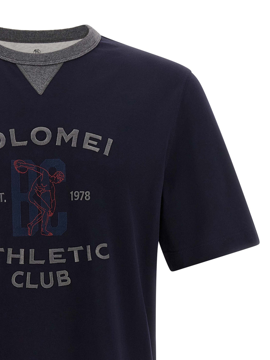 Brunello Cucinelli Blue Cotton T-Shirt