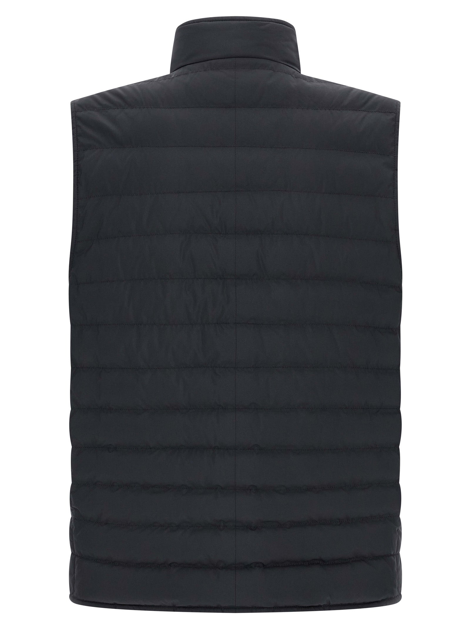 Brunello Cucinelli Blue Polyester Sleeveless Jacket