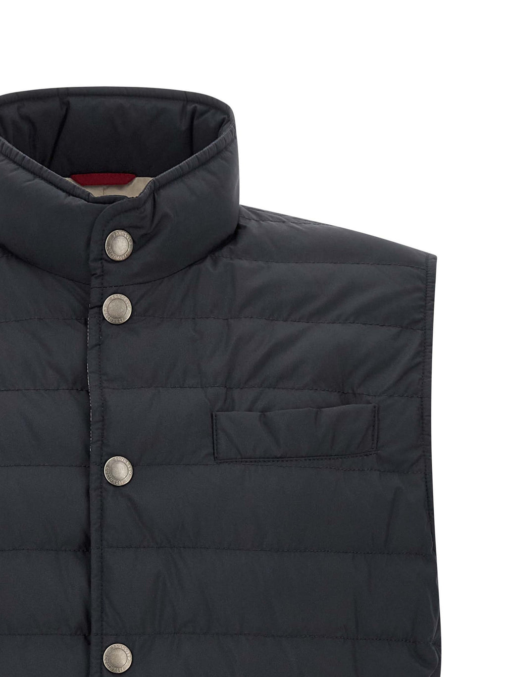 Brunello Cucinelli Blue Polyester Sleeveless Jacket