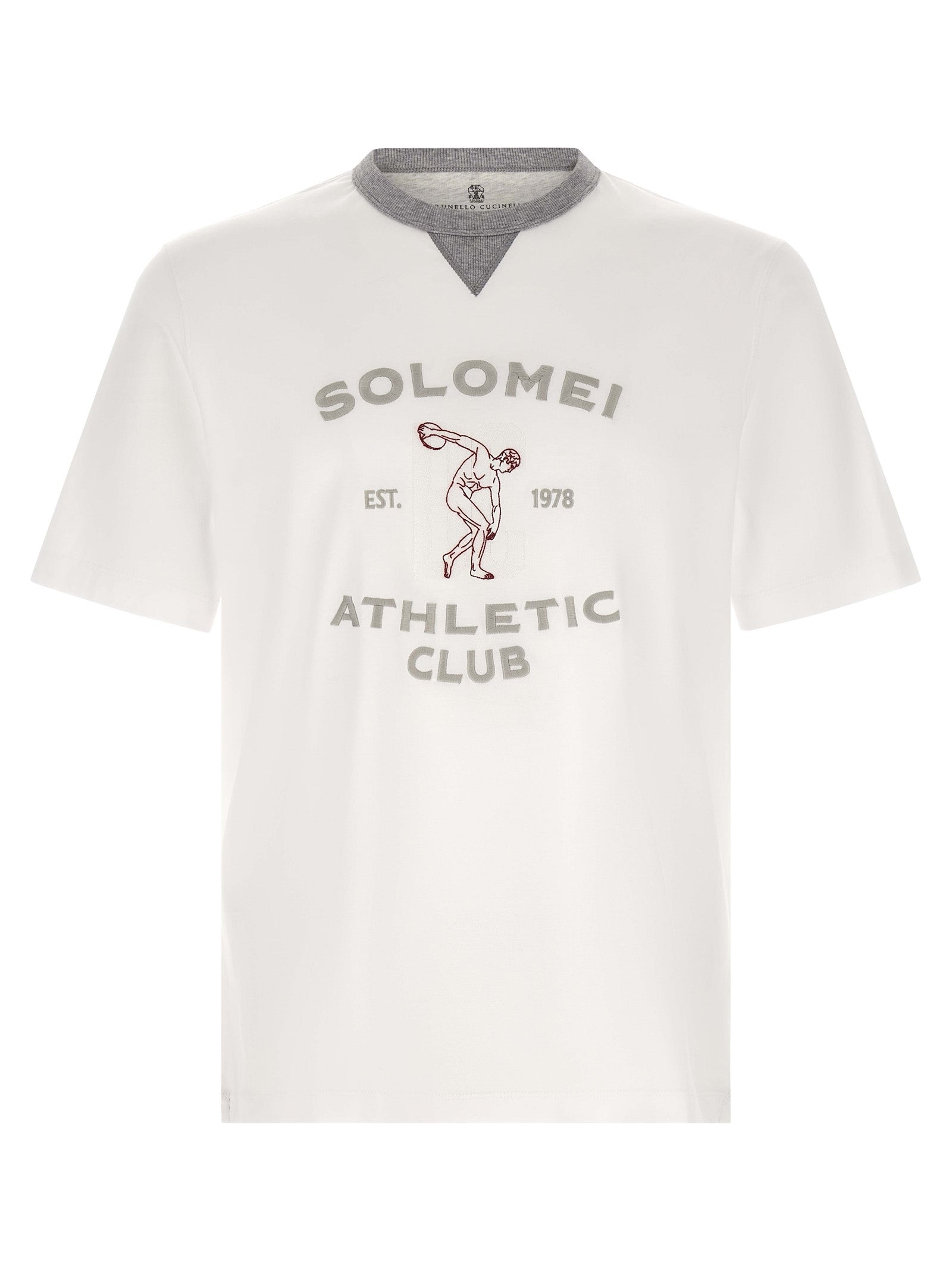 Brunello Cucinelli White Cotton T-Shirt