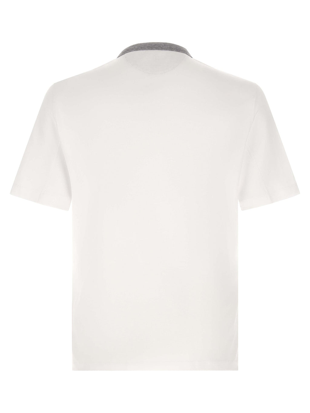 Brunello Cucinelli White Cotton T-Shirt