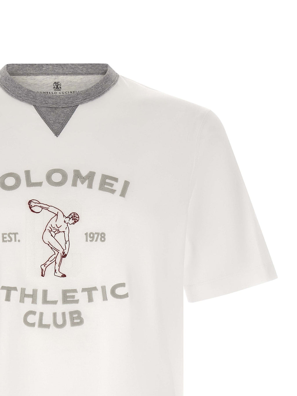 Brunello Cucinelli White Cotton T-Shirt