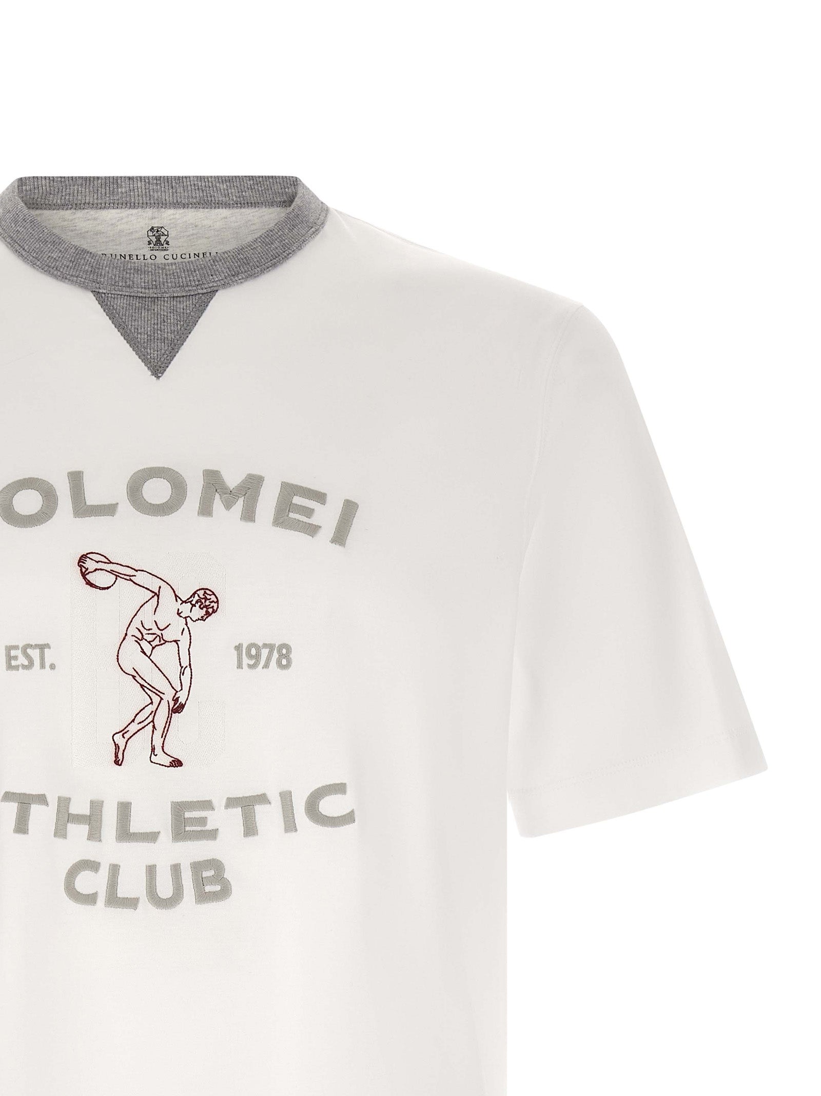 Brunello Cucinelli White Cotton T-Shirt