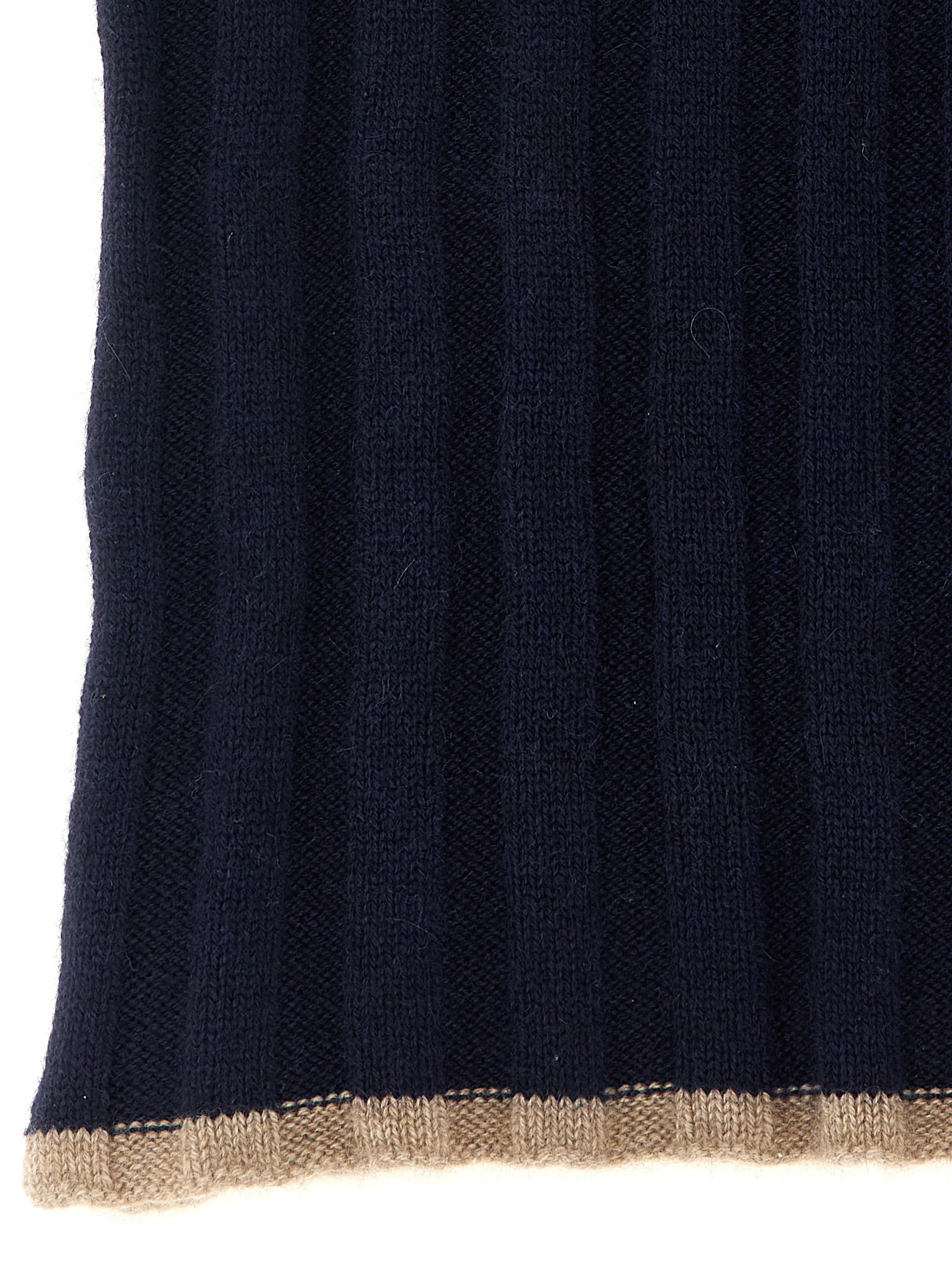 Brunello Cucinelli Blue Cashmere Scarf
