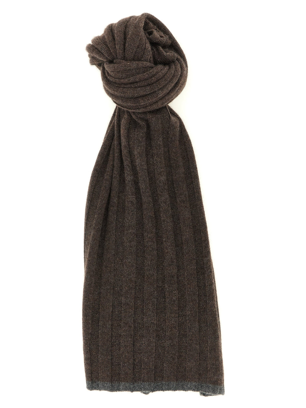 Brunello Cucinelli Brown Cashmere Scarf
