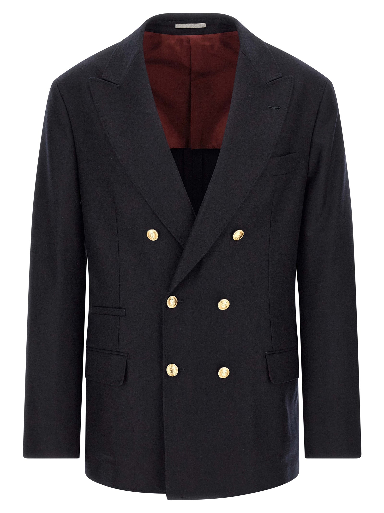 Brunello Cucinelli Blue Virgin Wool Blazer Brunello Cucinelli