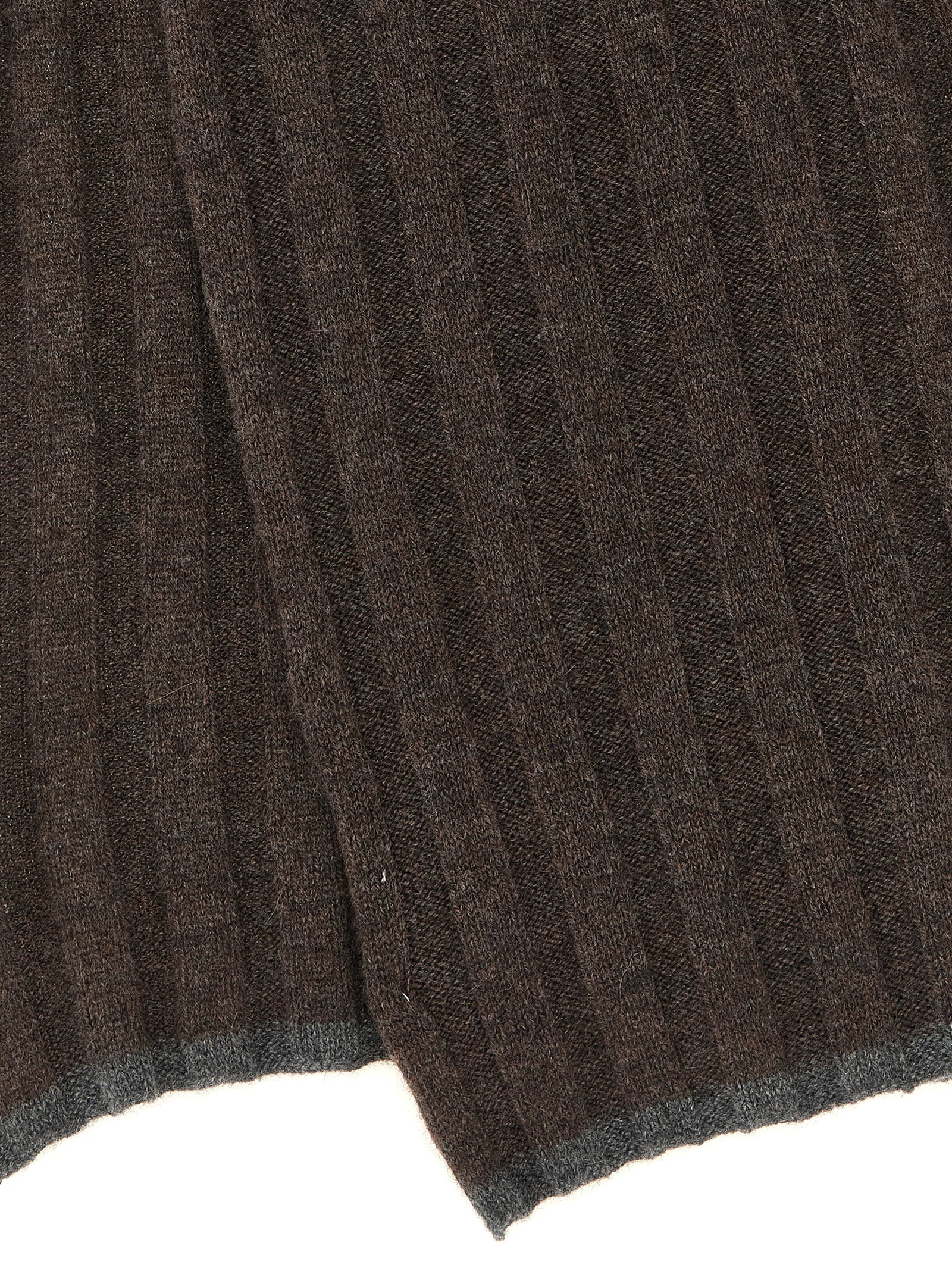 Brunello Cucinelli Brown Cashmere Scarf