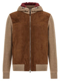 Brunello Cucinelli Brown Lamb Leather Bomber