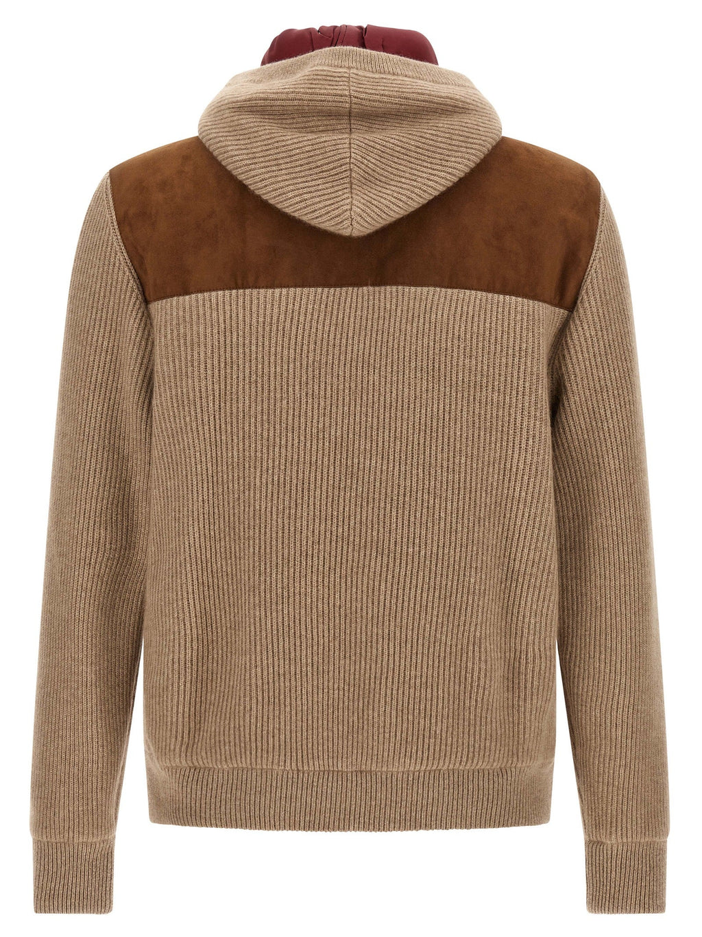Brunello Cucinelli Brown Lamb Leather Bomber