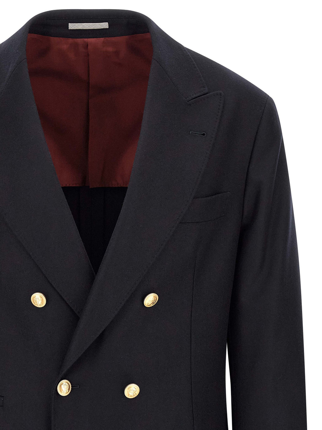 Brunello Cucinelli Blue Virgin Wool Blazer Brunello Cucinelli