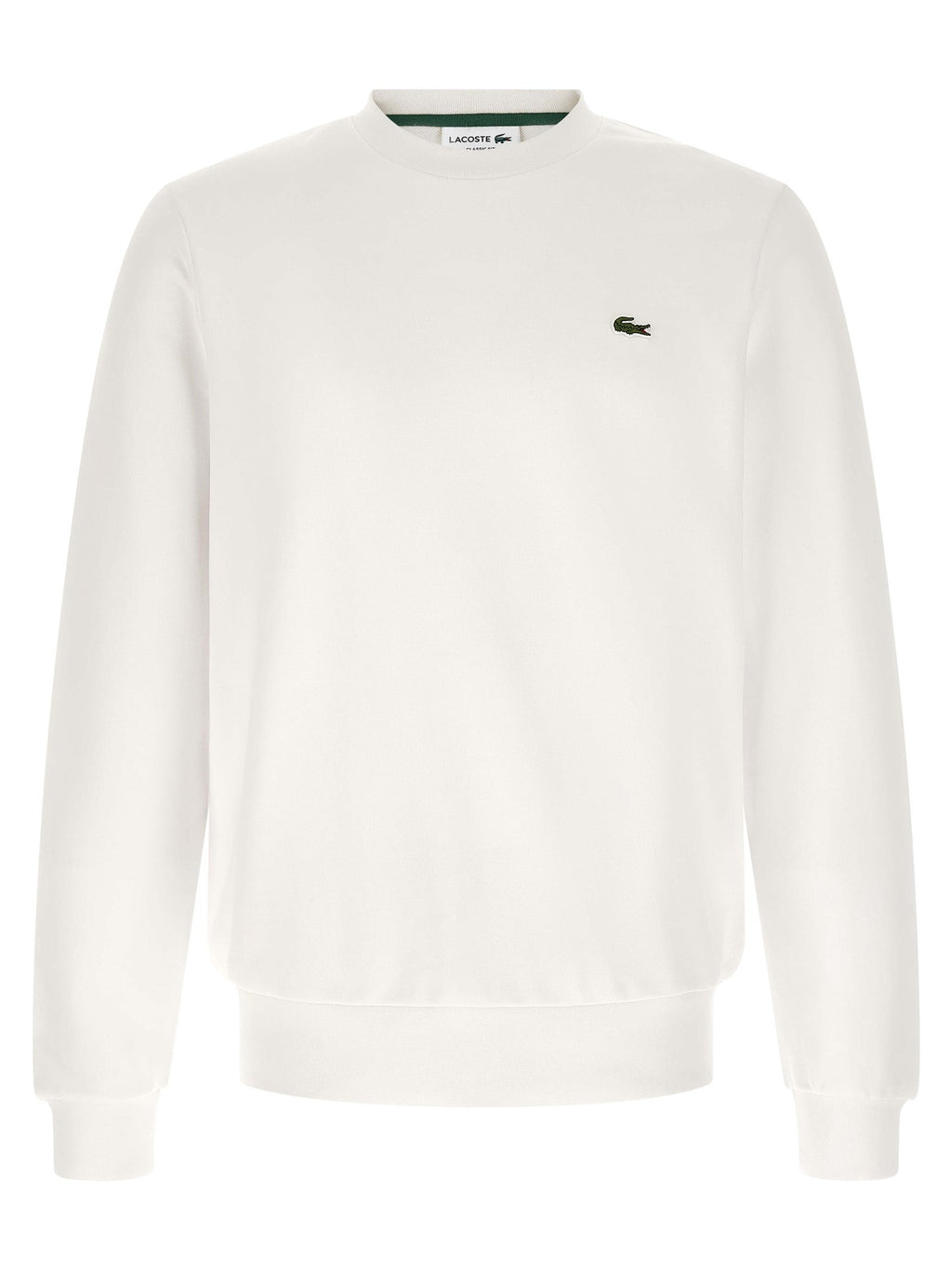 Lacoste White Cotton Sweatshirt
