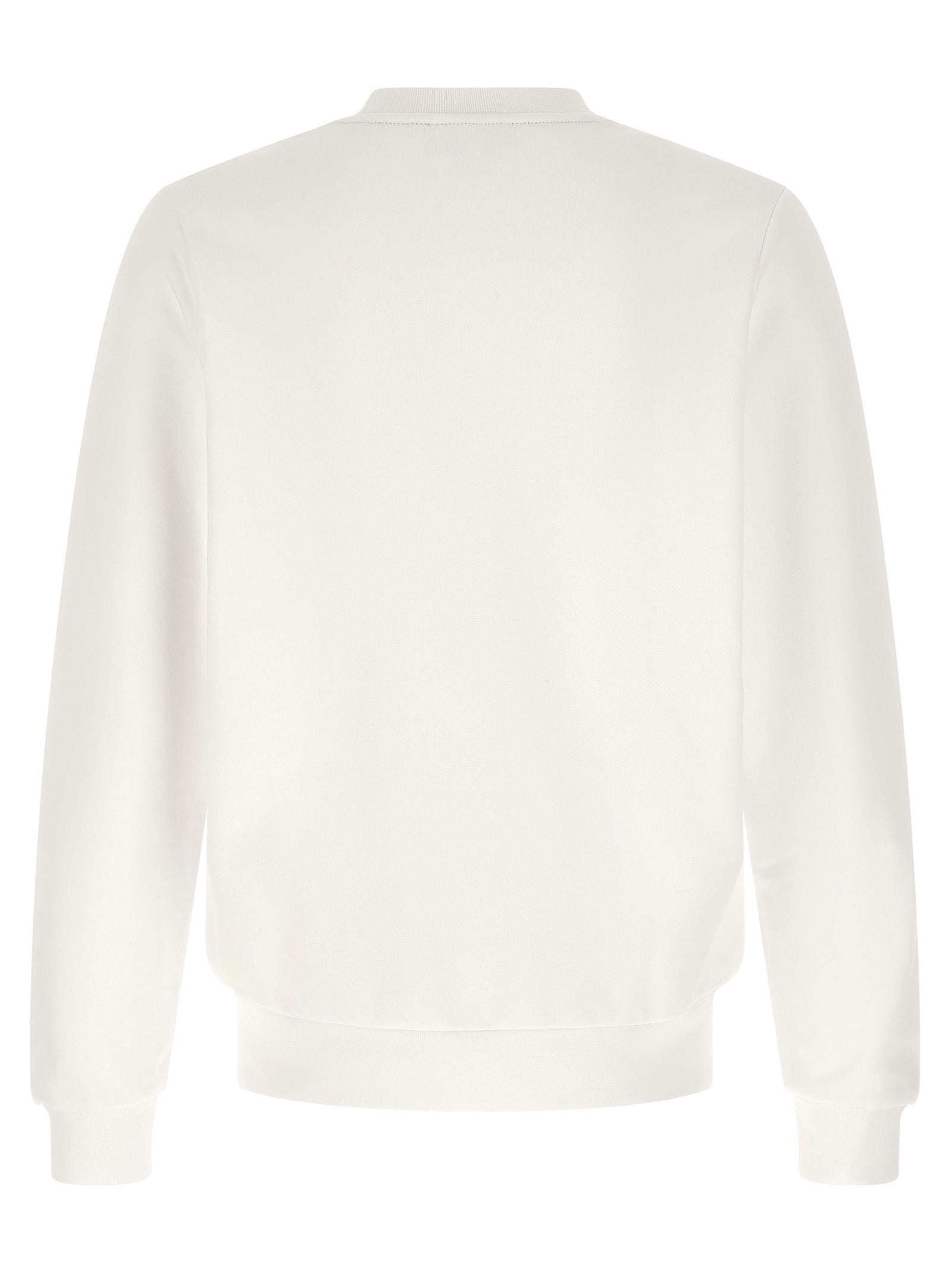 Lacoste White Cotton Sweatshirt