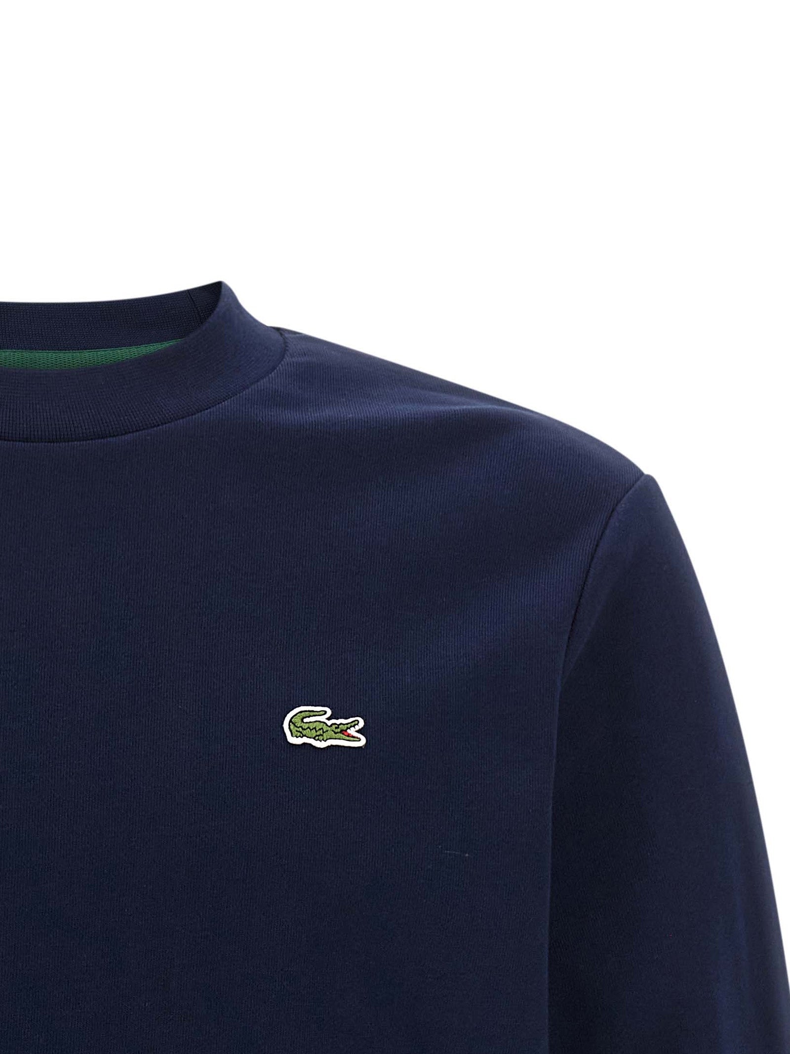 Lacoste Blue Cotton Sweatshirt