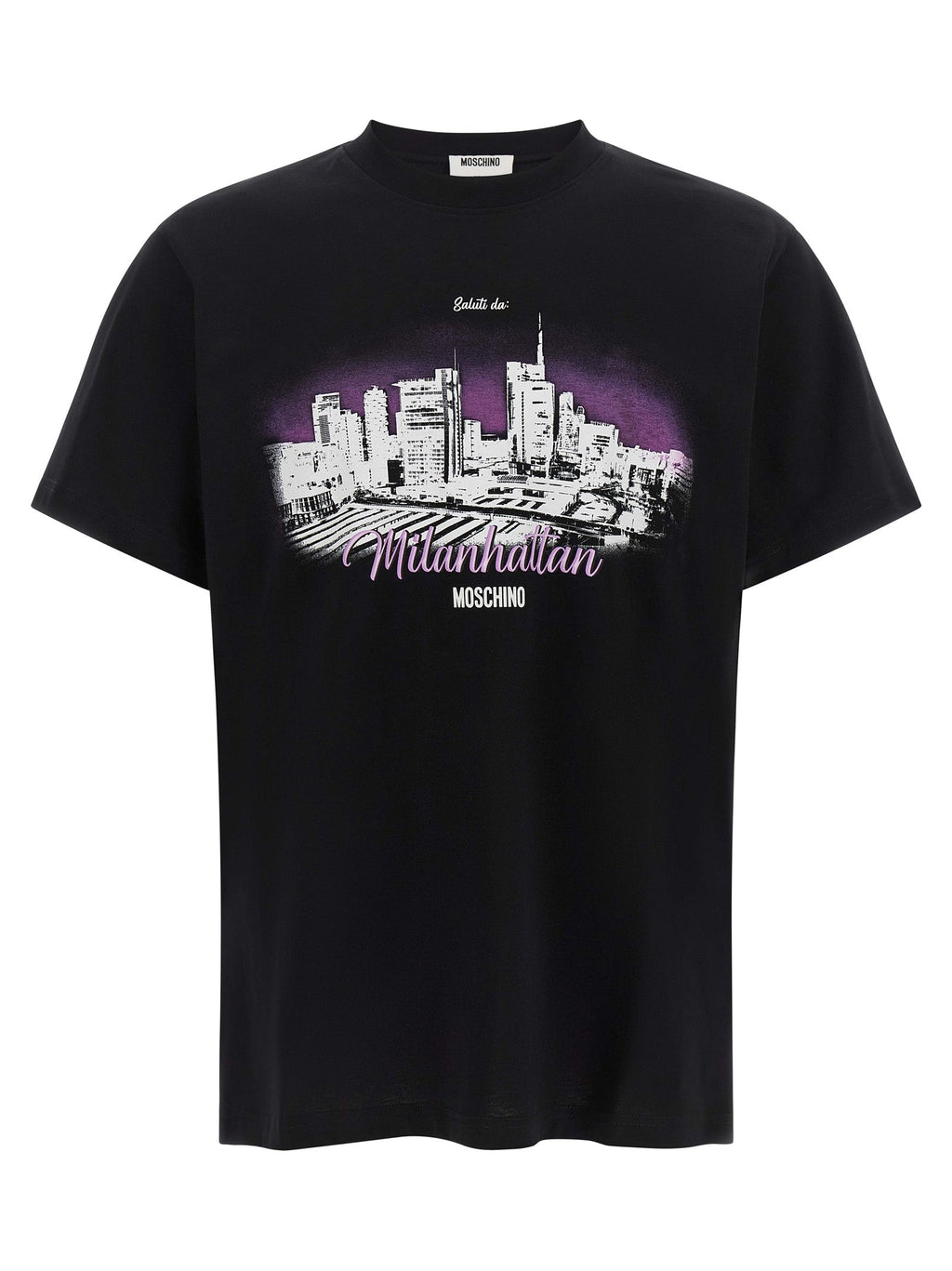Moschino Black Cotton T-Shirt