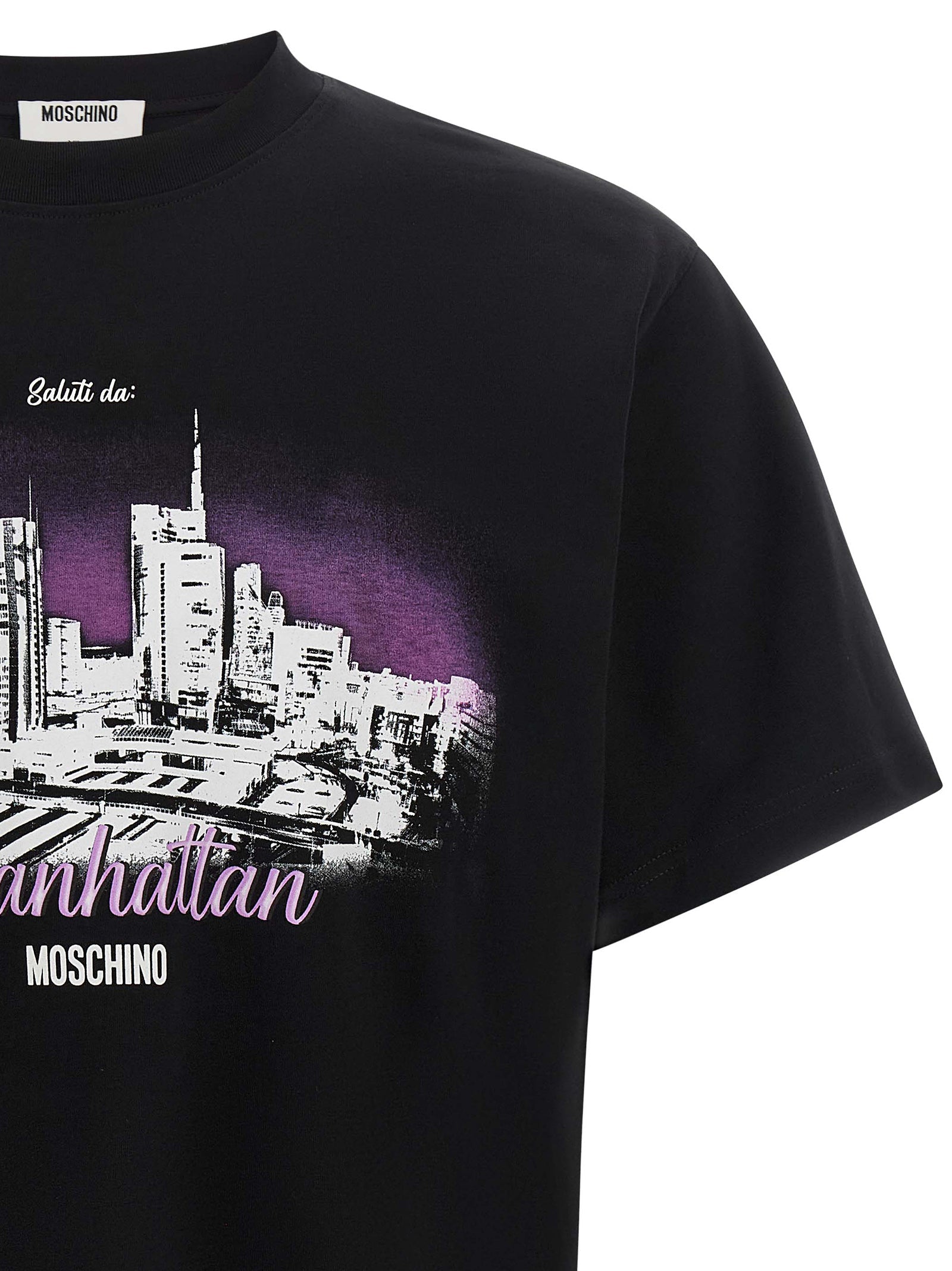 Moschino Black Cotton T-Shirt