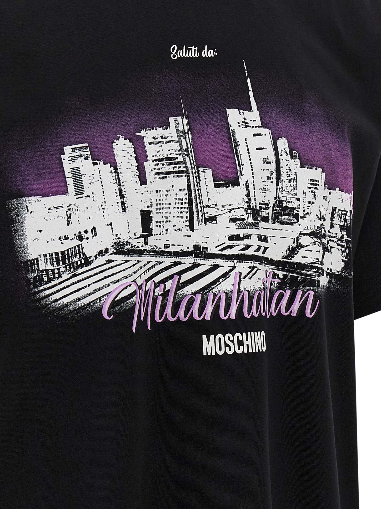 Moschino Black Cotton T-Shirt
