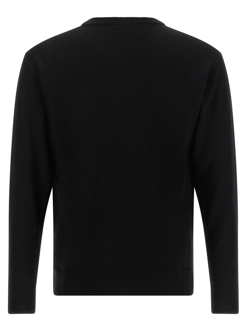 Moschino Black Virgin Wool Cardigan Moschino