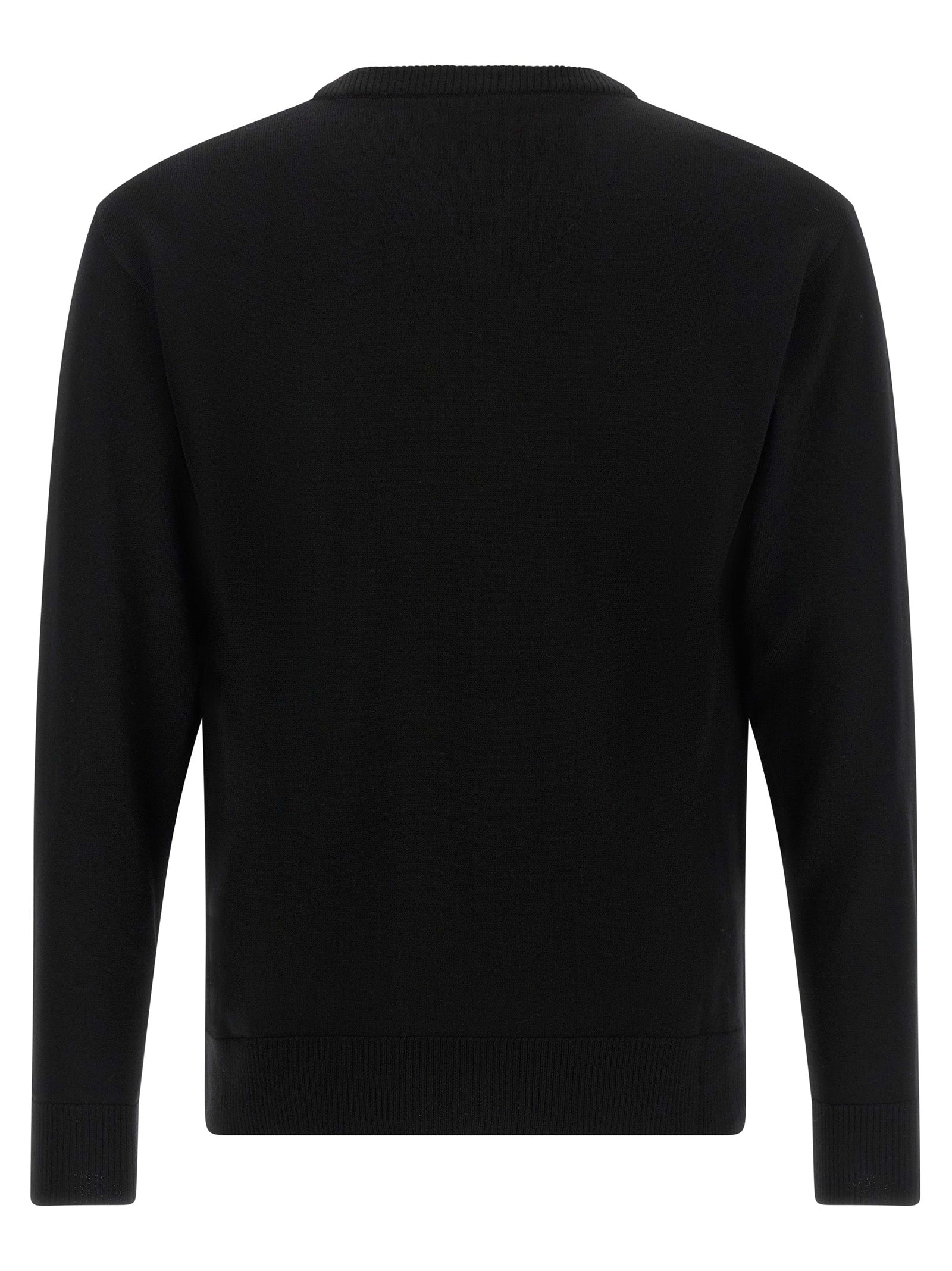 Moschino Black Virgin Wool Cardigan Moschino