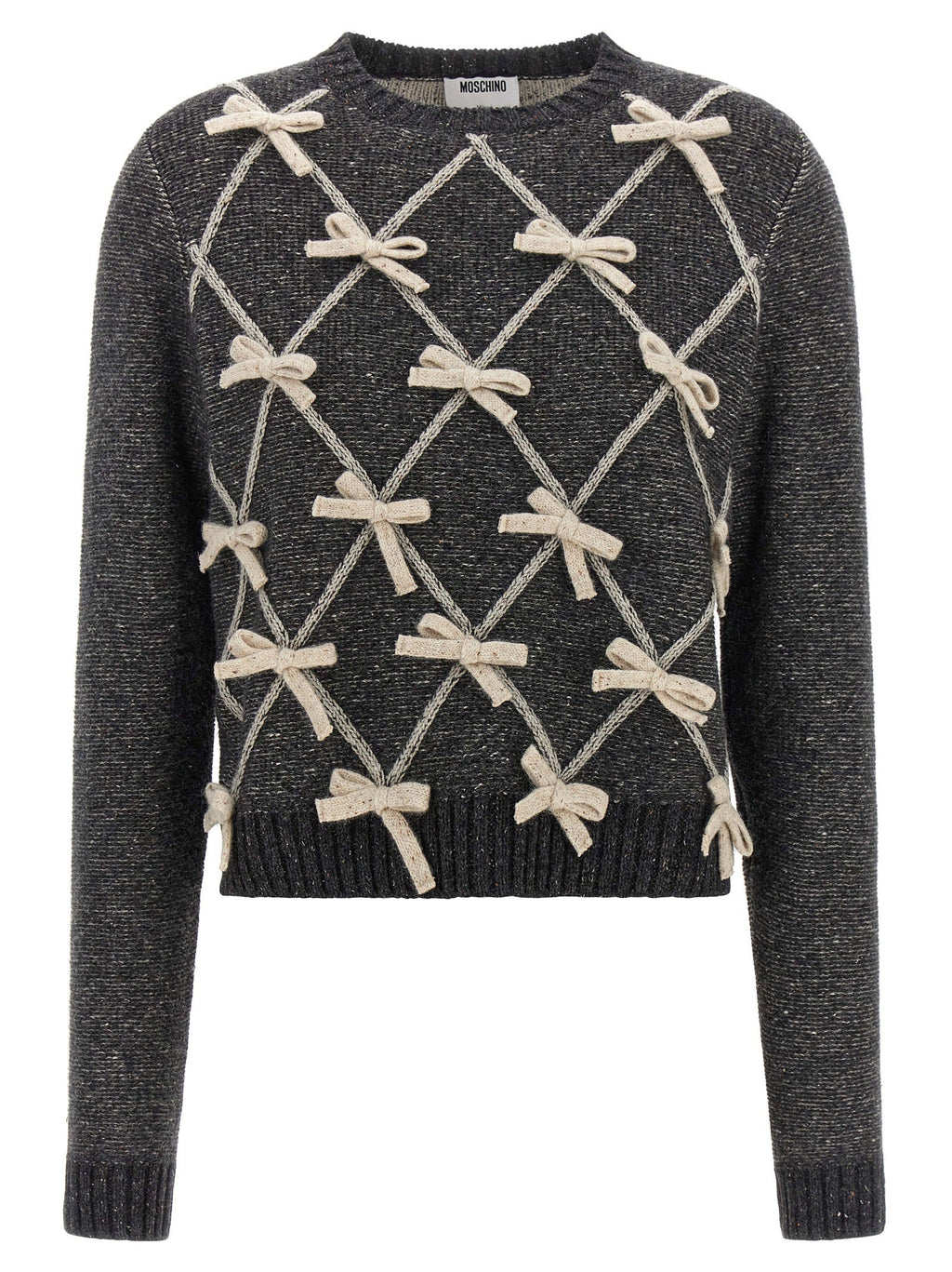 Moschino Gray Wool Cardigan