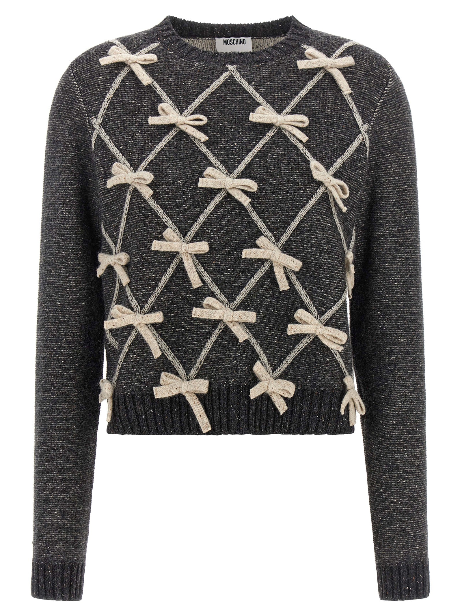 Moschino Gray Wool Cardigan