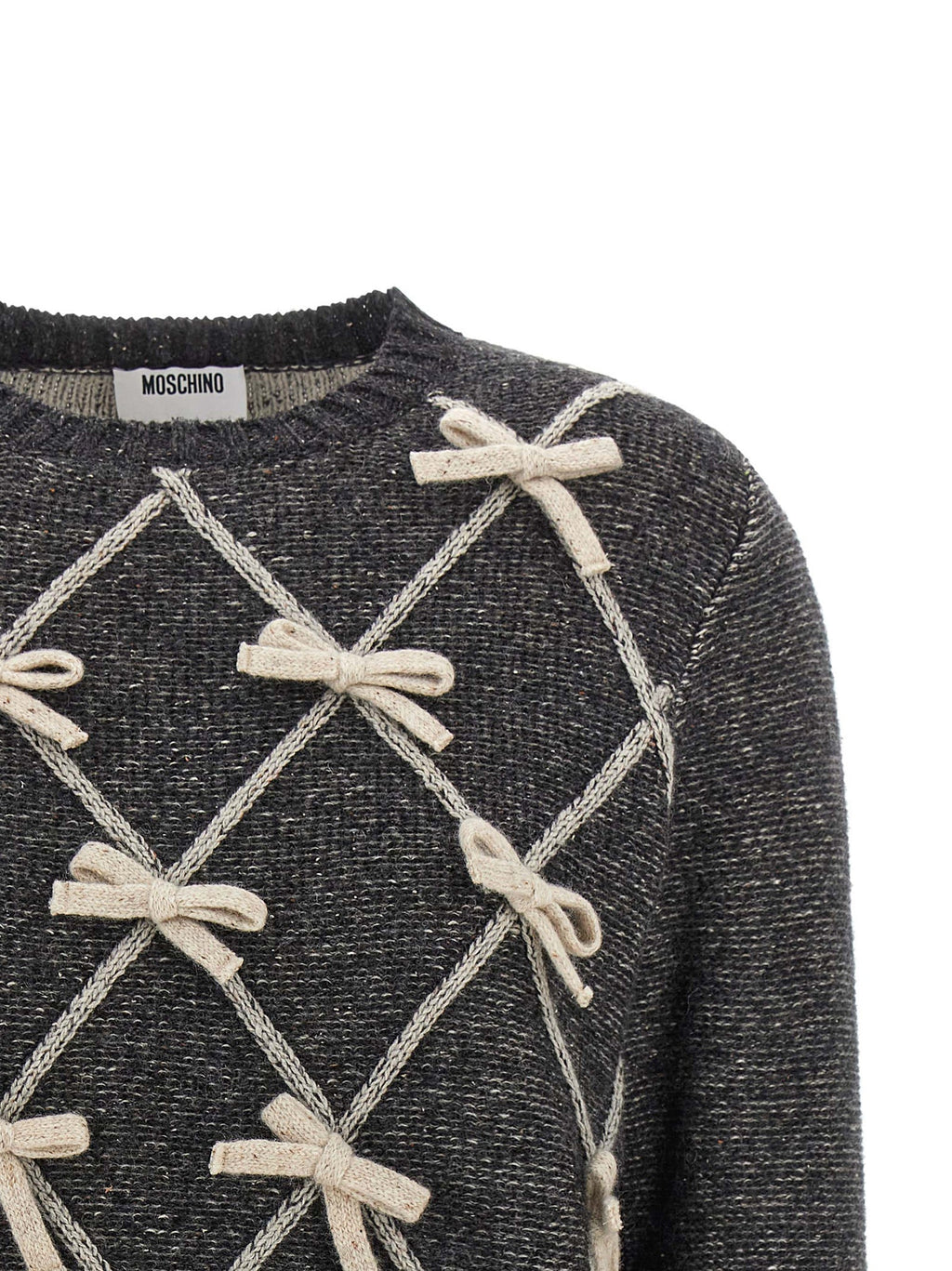 Moschino Gray Wool Cardigan