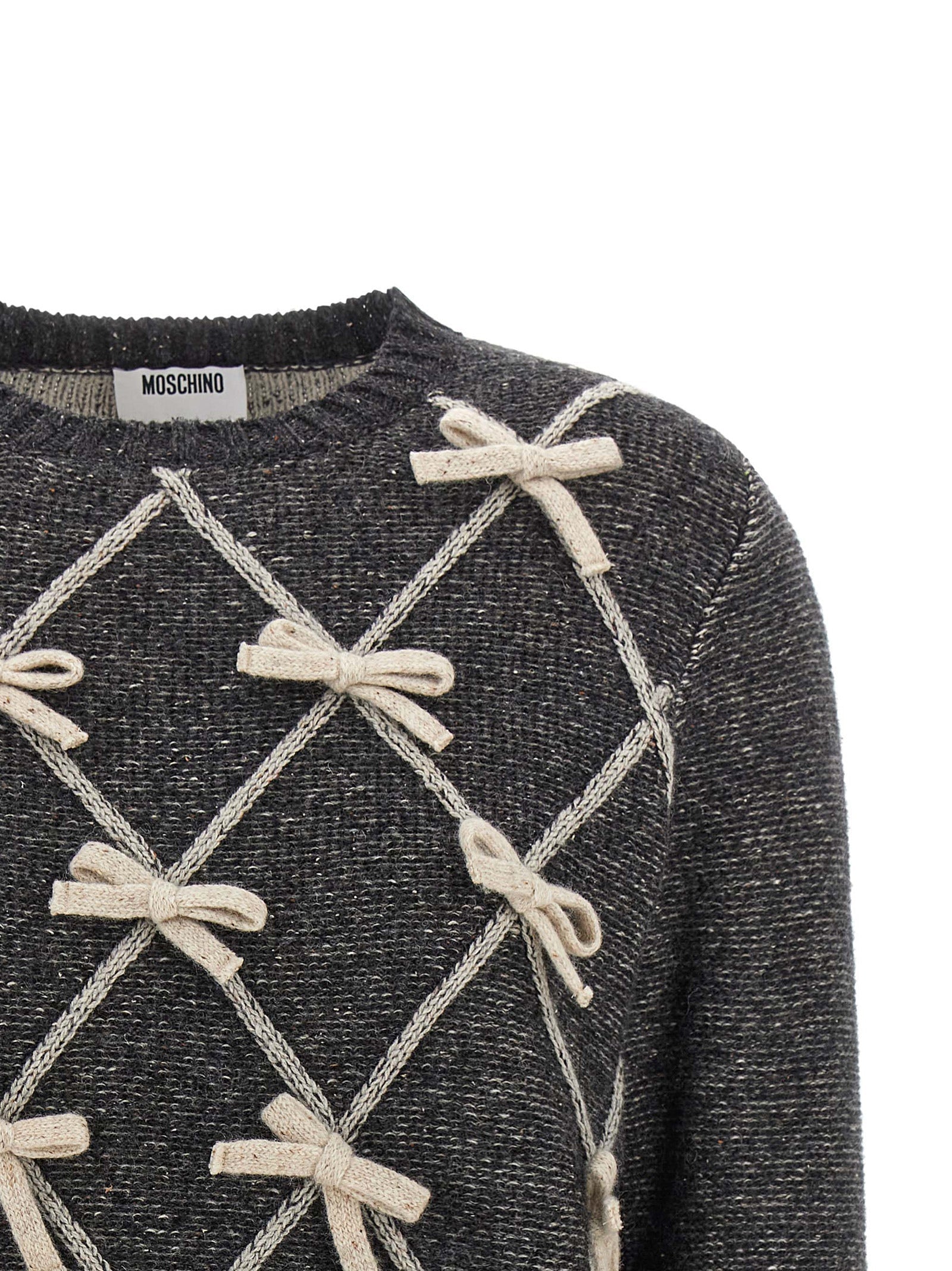 Moschino Gray Wool Cardigan