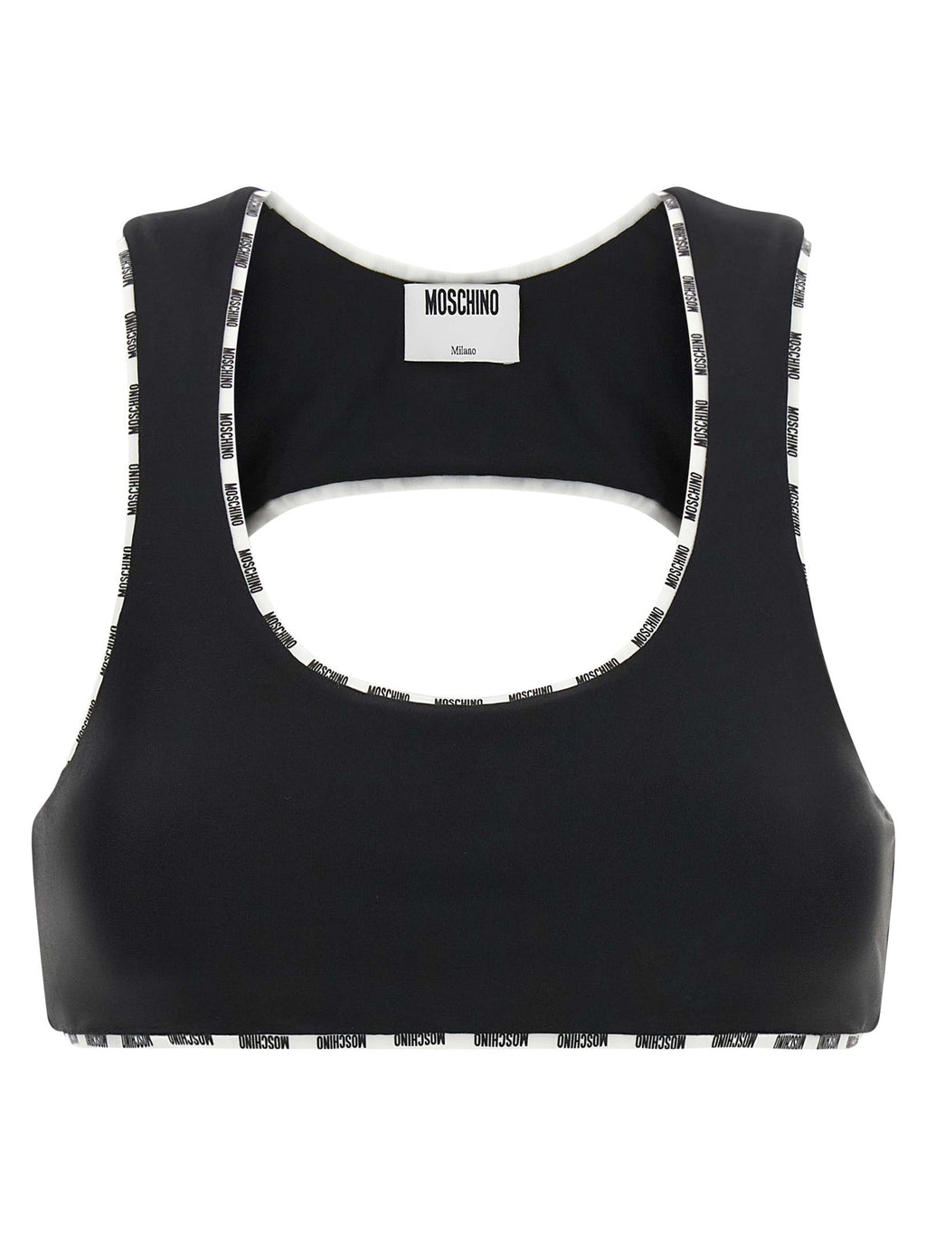 Moschino Bicolor Polyamide Sport Bra