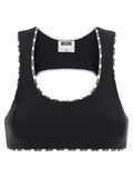 Moschino Bicolor Polyamide Sport Bra