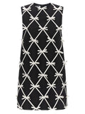 Moschino Bicolor Virgin Wool Short Dress