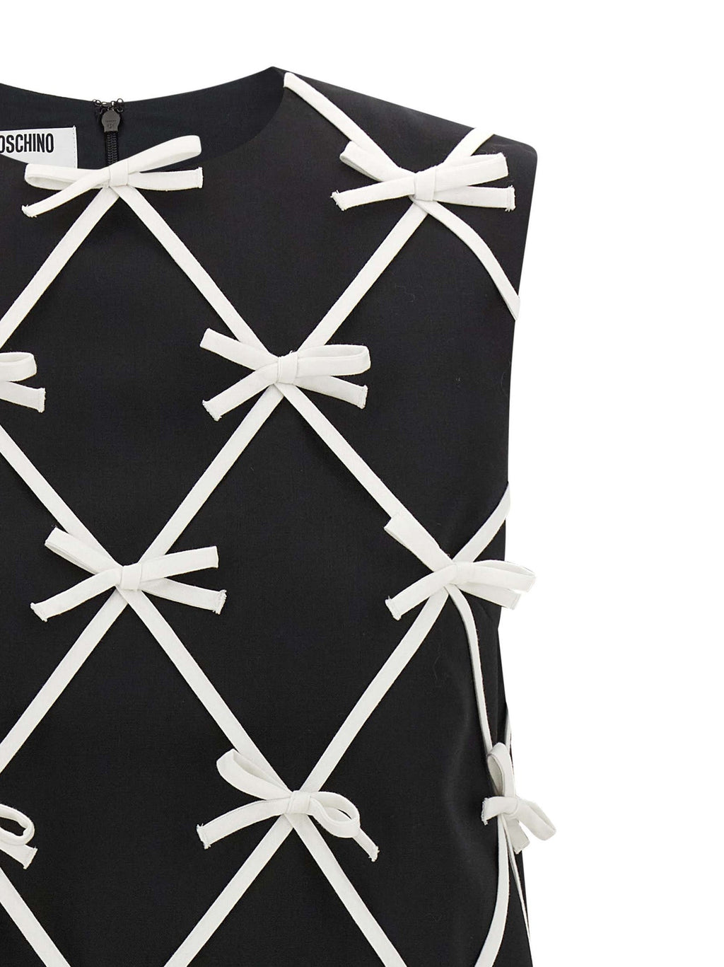 Moschino Bicolor Virgin Wool Short Dress