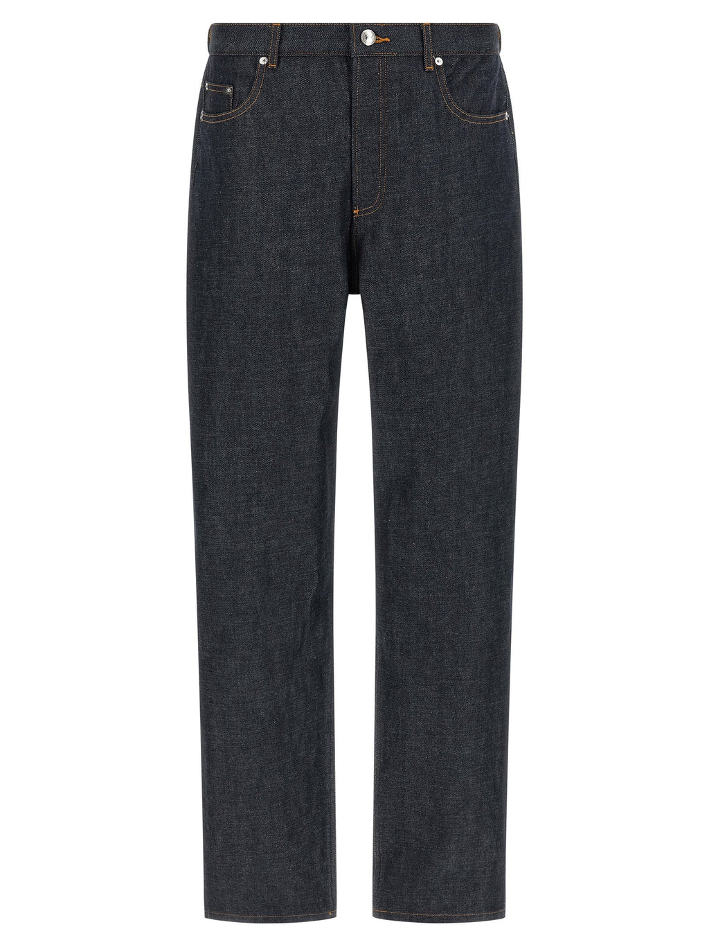 A.P.C. Blue Cotton Relaxed Fit Jeans