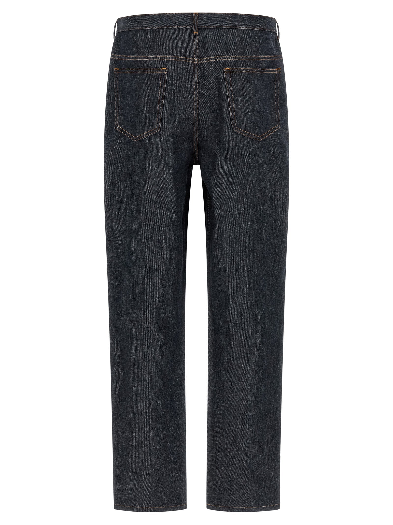 A.P.C. Blue Cotton Relaxed Fit Jeans