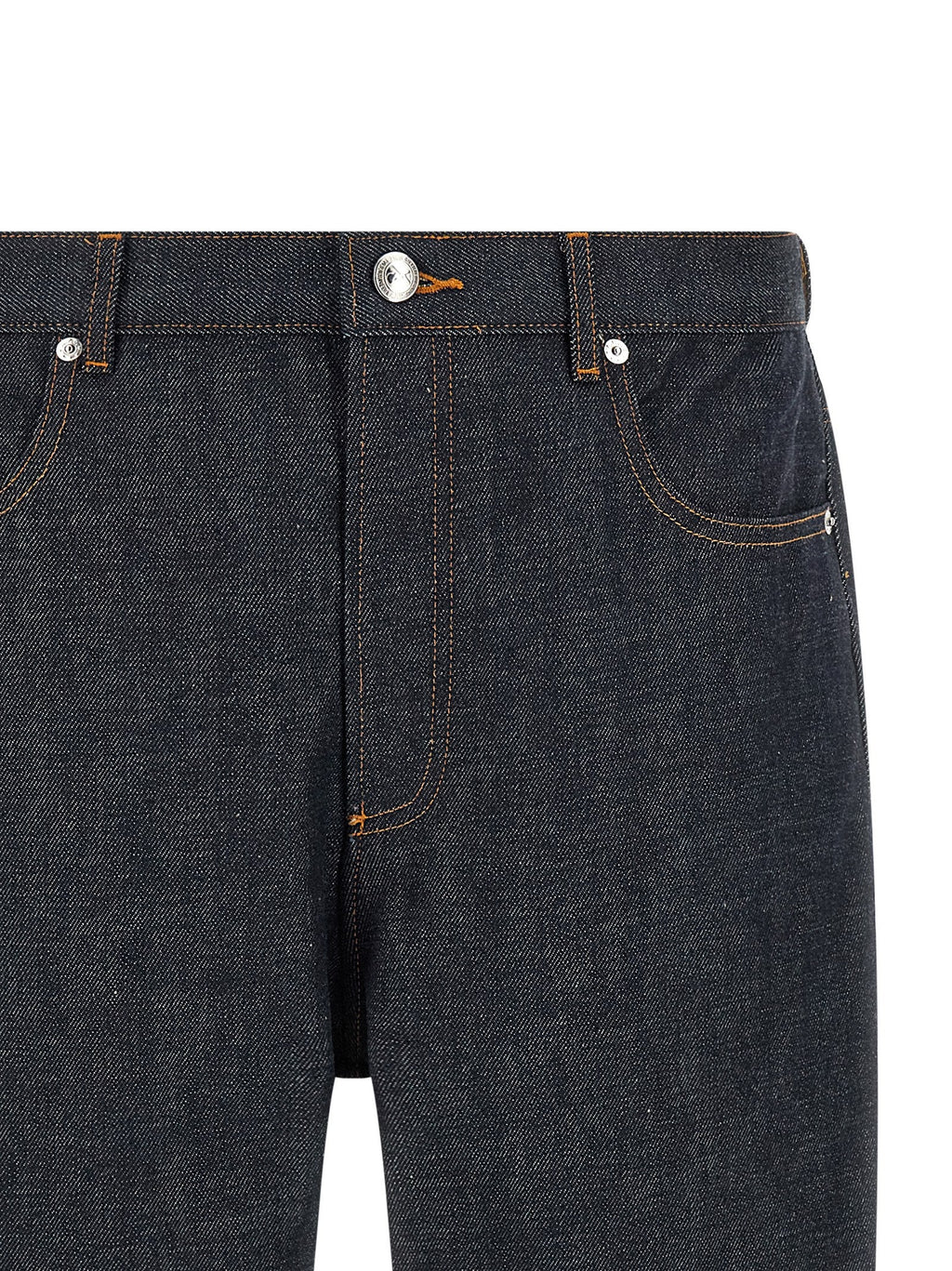 A.P.C. Blue Cotton Relaxed Fit Jeans