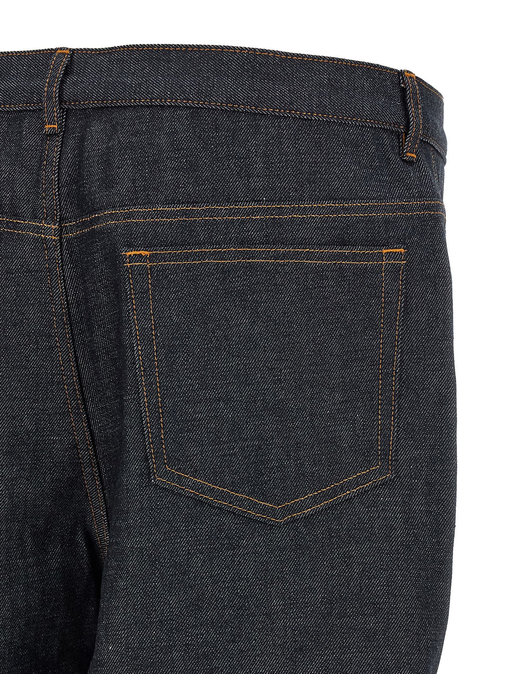 A.P.C. Blue Cotton Relaxed Fit Jeans