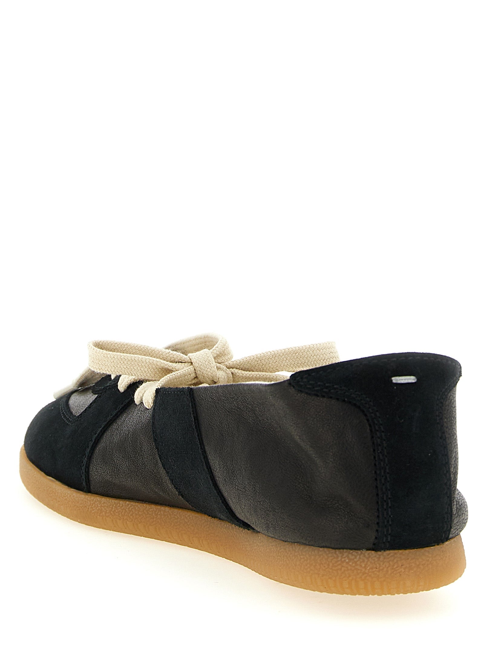 Maison Margiela Black Lamb Leather Ballet Flats Maison Margiela