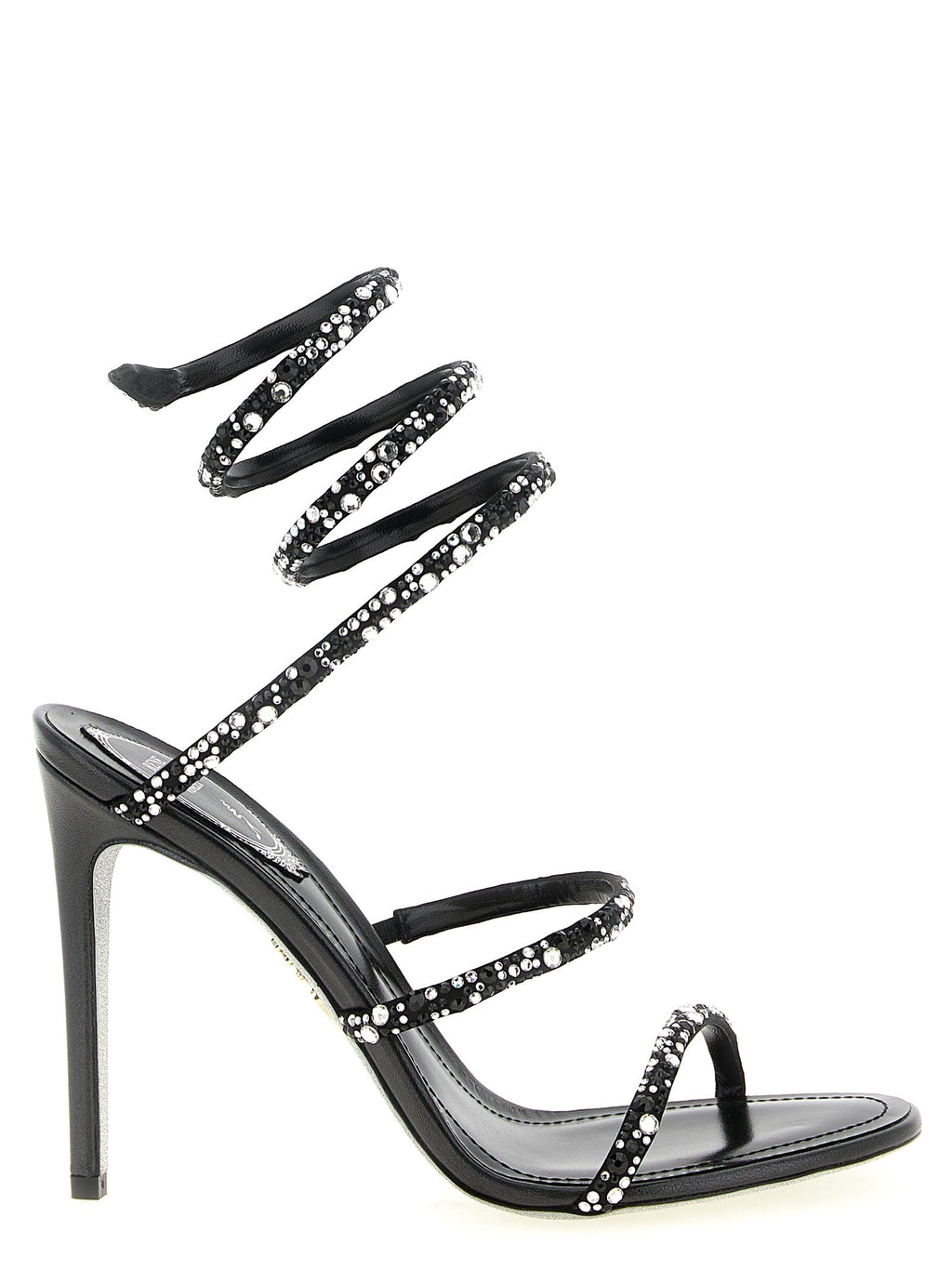 RENE CAOVILLA Bicolor Viscose Stiletto Heel Sandals RENE CAOVILLA