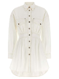 Versace White Cotton Short Dress