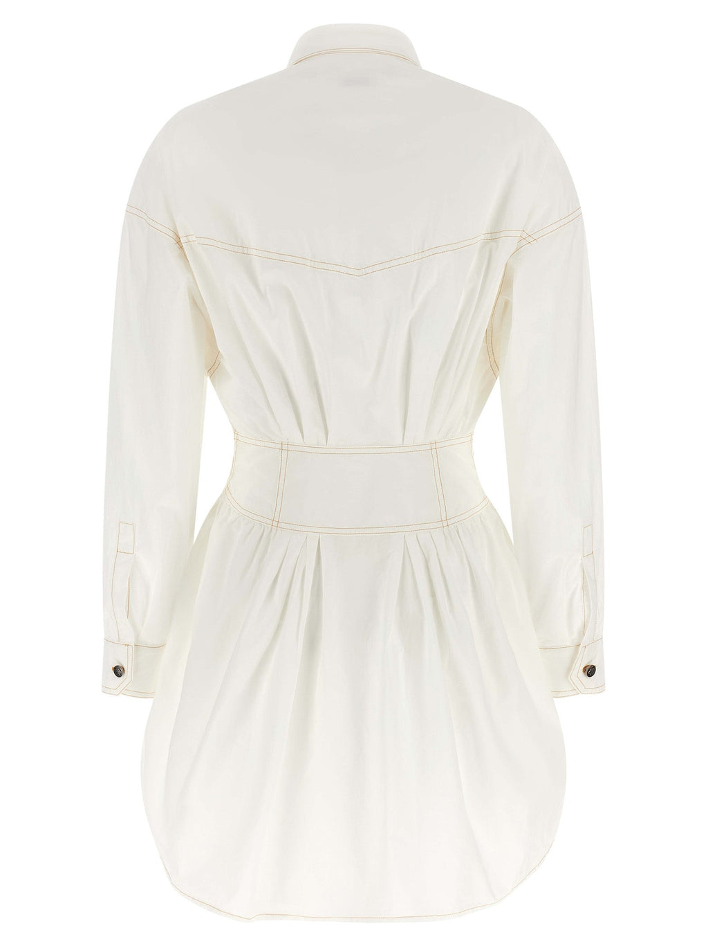 Versace White Cotton Short Dress