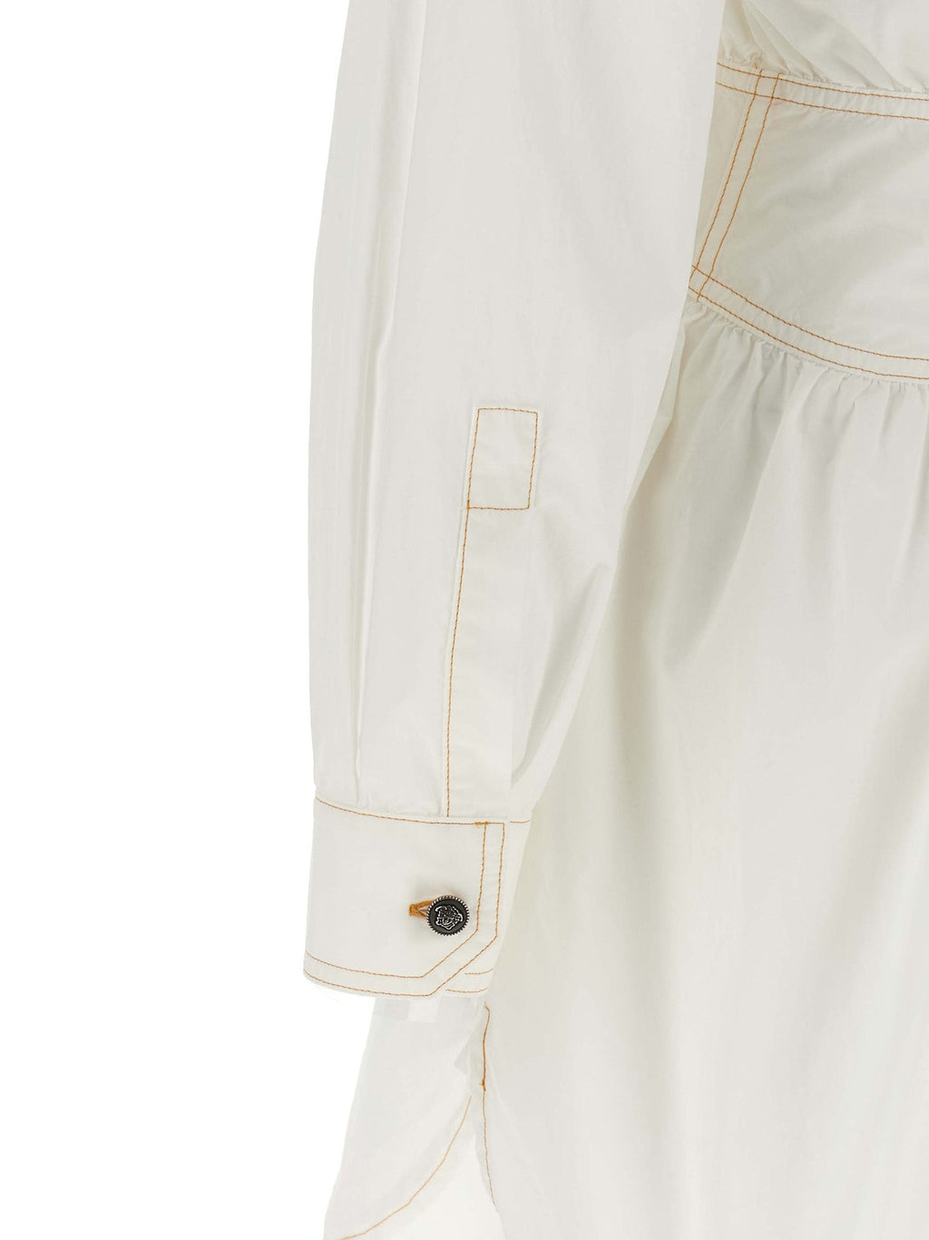 Versace White Cotton Short Dress