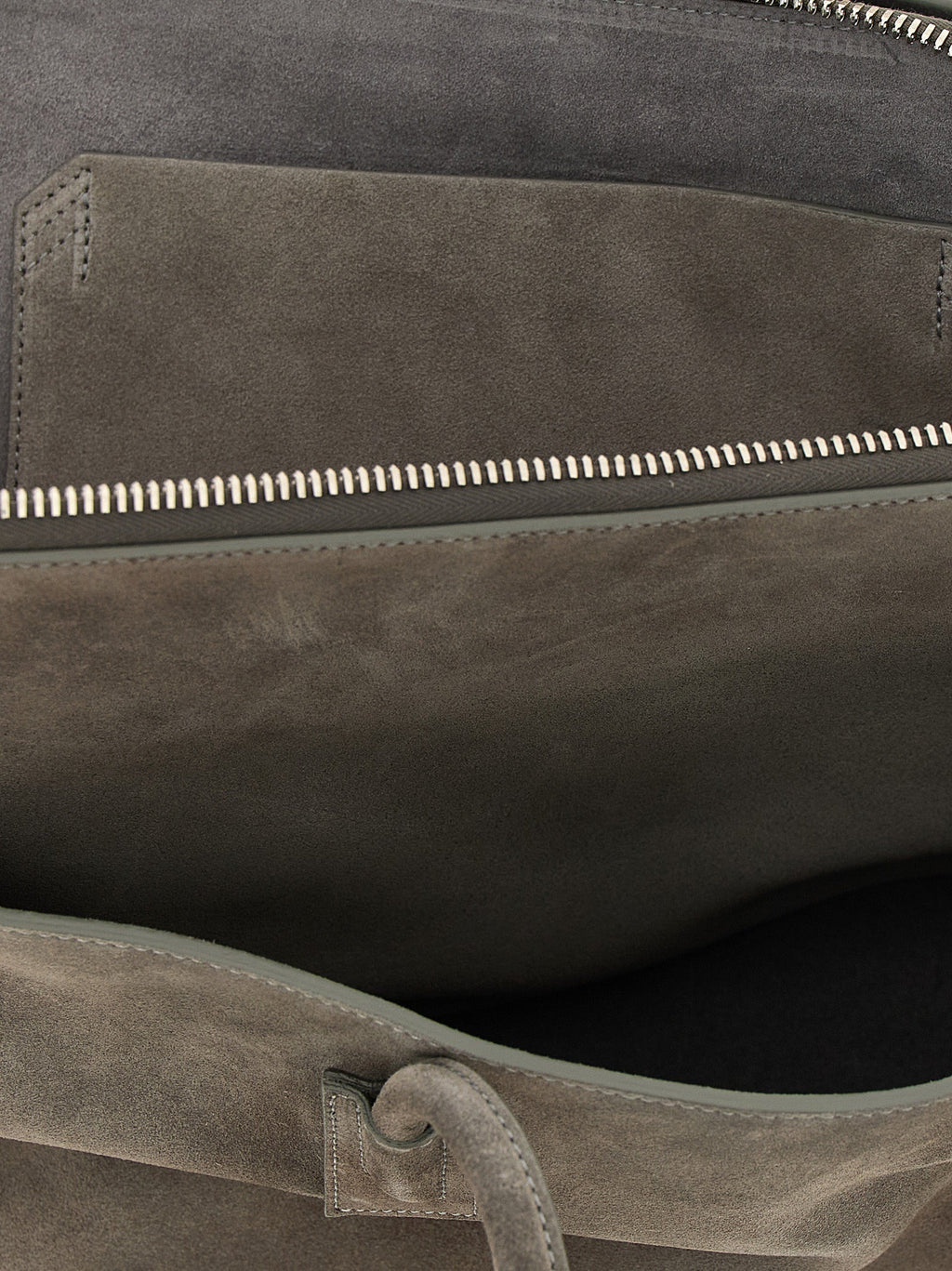 The Attico Gray Bovine Leather Shoulder Bag The Attico