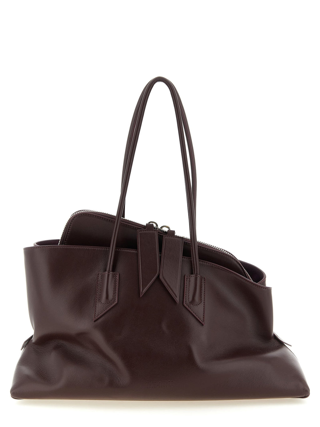 The Attico Purple Bovine Leather Shoulder Bag The Attico