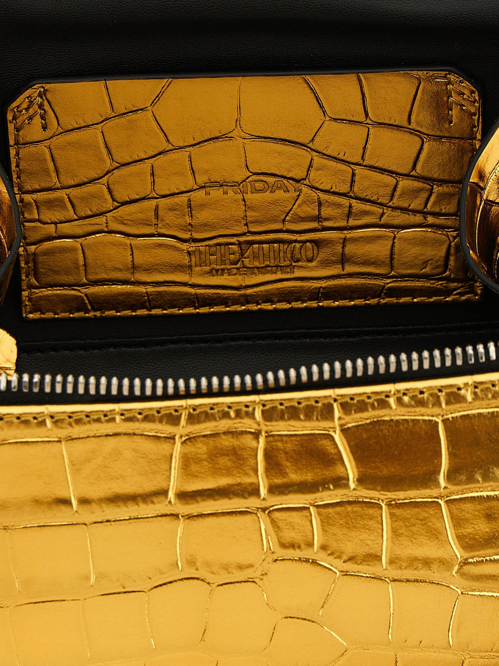 The Attico Gold Bovine Leather Handbag