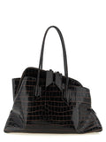 The Attico Brown Bovine Leather Shoulder Bag The Attico