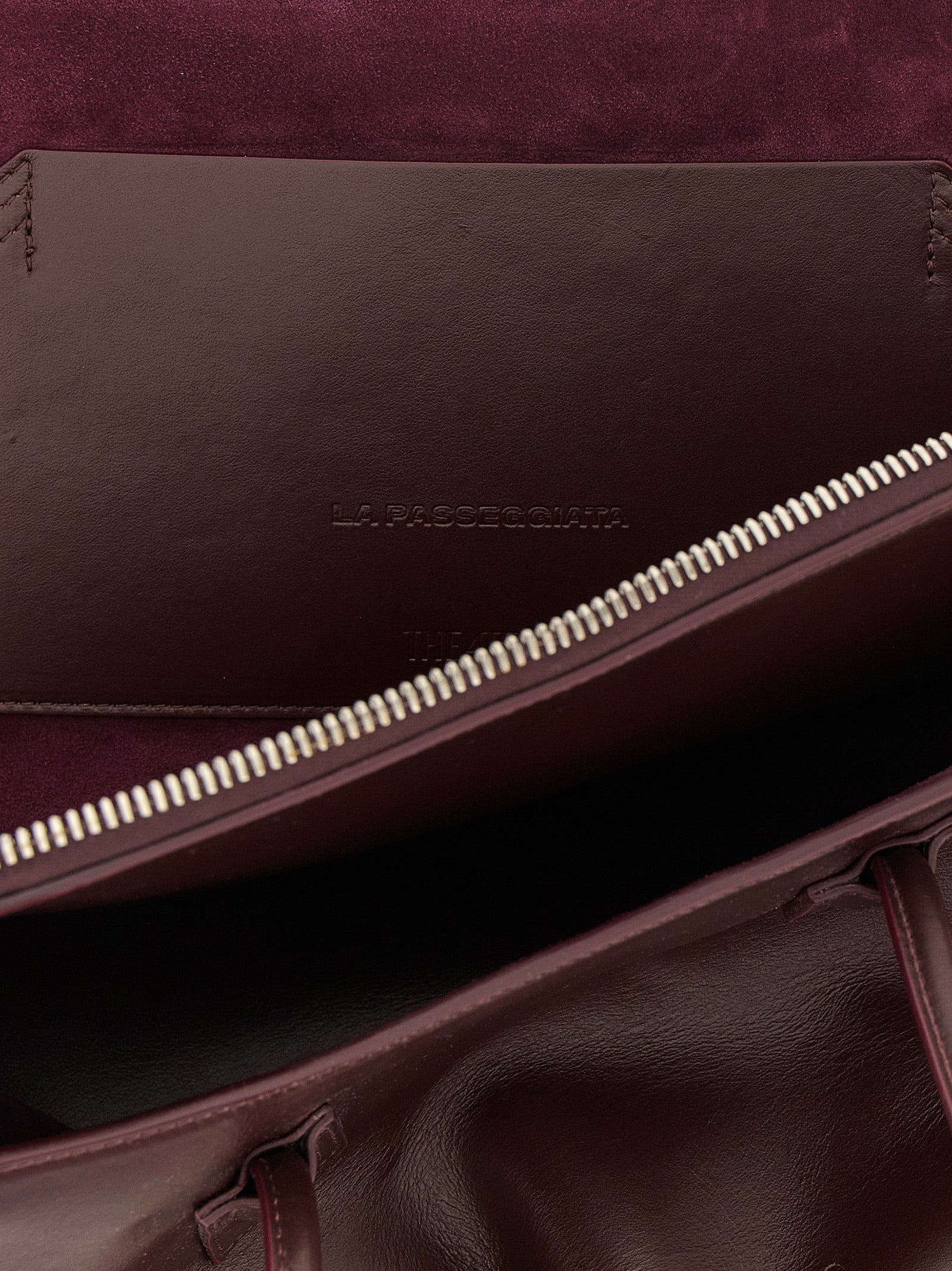 The Attico Purple Bovine Leather Shoulder Bag The Attico