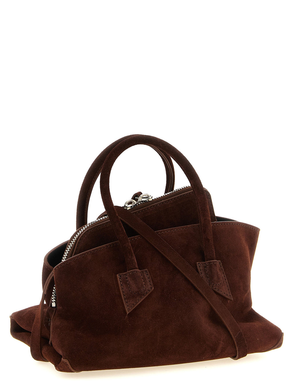 The Attico Brown Bovine Leather Handbag
